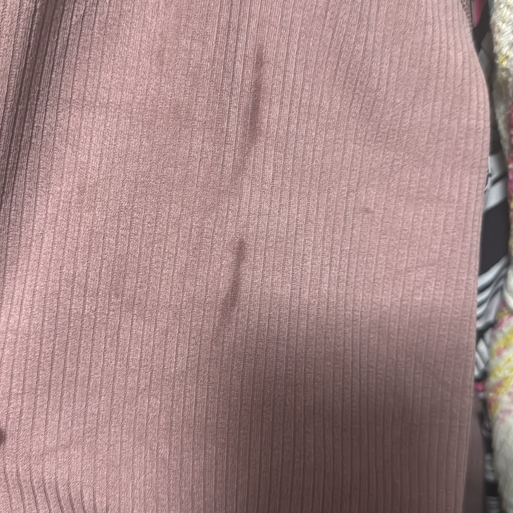 Lululemon Ribbed Softstreme Belted Wrap twilight rose pink size 8 - Picture 6 of 6